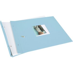 Goldbuch Álbum de tornillos Bella Vista azul cielo 39x31 cm 40 páginas blancas