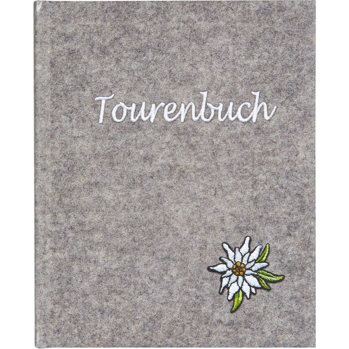 Goldbook Libro de viaje Edelweiss gris 16,5x13,3 cm 96 páginas blancas