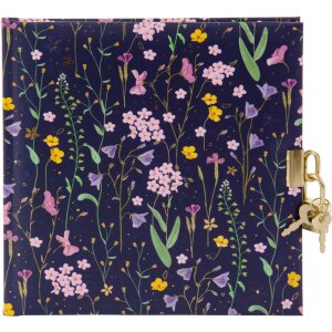 Goldbuch Diario Meadow Miracles Azul con cerradura...