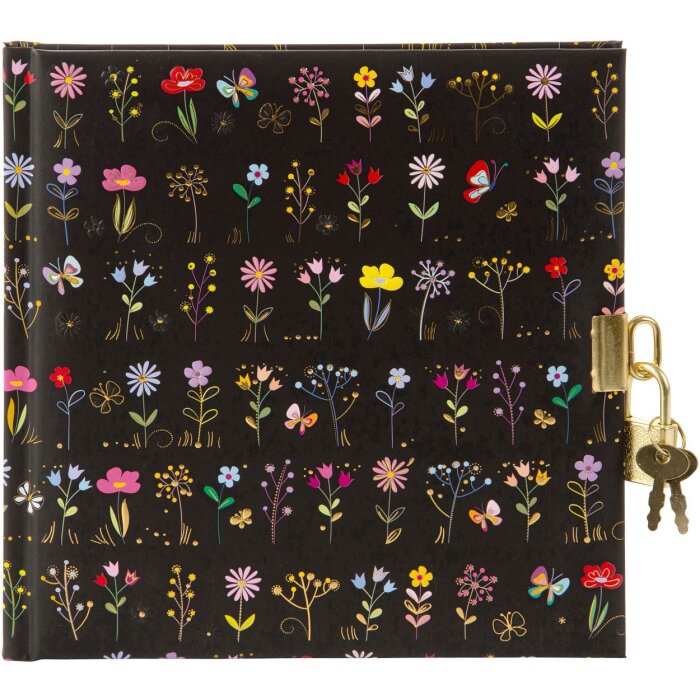 Goldbuch Agenda Small & Brave Negra con candado 16,5x16,5 cm 96 páginas blancas