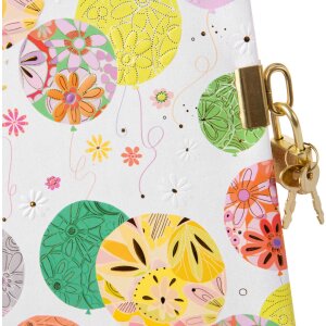 Diario Goldbuch ¡Celebra! con cerradura 16,5x16,5 cm 96 páginas blancas