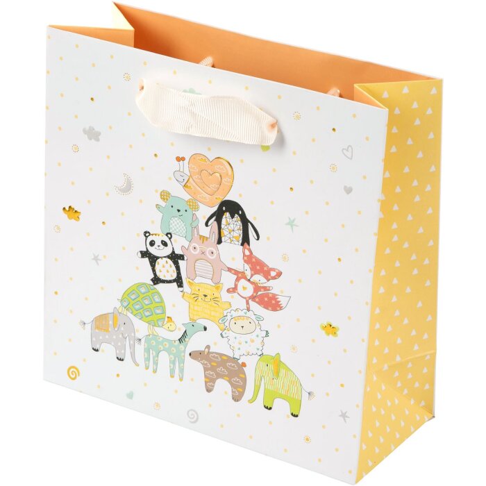 Libro de Oro Animal Pirámide Bolsa de Regalo 18x10x25 cm