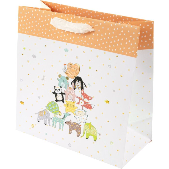 Libro de Oro Animal Pirámide Bolsa de Regalo 27x13x33 cm