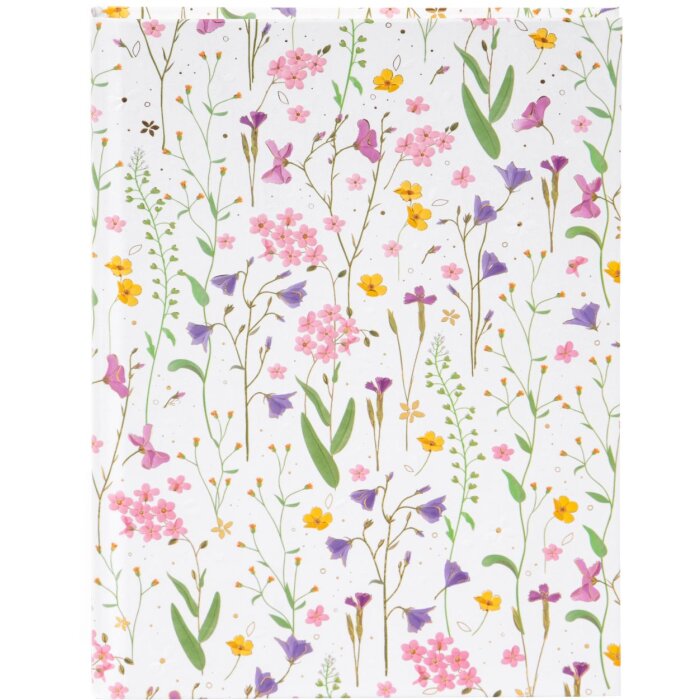 Goldbuch Cuaderno Meadow Miracles blanco 15x22 cm 200 páginas blancas
