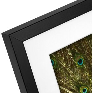 Marco de madera Goldbuch Pino 20x25 cm negro con paspartú 13x18 cm