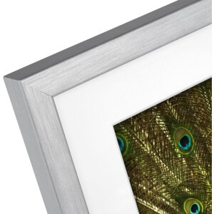 Goldbuch marco de madera Pino 20x25 cm plata con passe-partout 13x18 cm