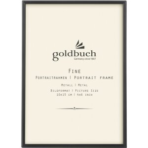 Goldbuch Marco de Retrato de Metal Fino 10x15 cm antracita