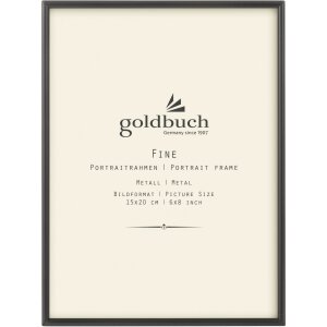 Goldbuch Marco de Retrato de Metal Fino 15x20 cm antracita