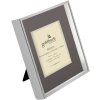 Marco Metal Goldbuch Argento 10x10 cm con Passepartout Gris