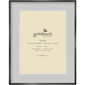 Marco de fotos de metal Goldbuch Scuro negro con...