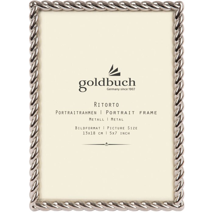 Goldbuch Marco de metal Ritorto 13x18 cm plata