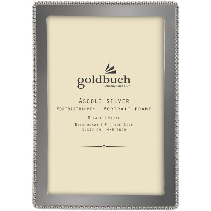 Goldbuch Marco de fotos de metal Ascoli plata 10x15 cm