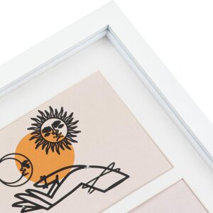 Henzo Marco de Galería de Madera Piano 8 fotos 10x15 cm blanco 58x33 cm