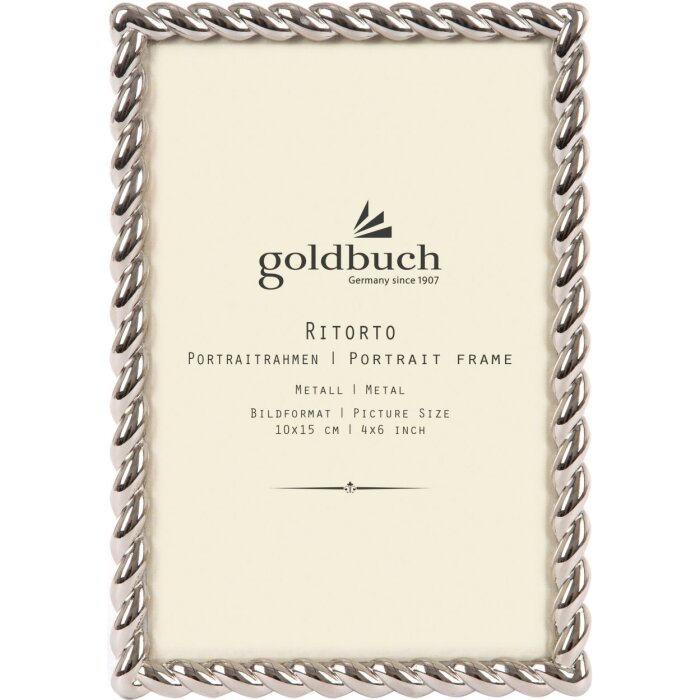 Goldbuch Marco de metal Ritorto 10x15 cm y 13x18 cm plata