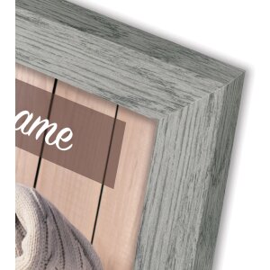 ZEP Marco de madera Nelson 20x20 cm gris