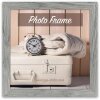 ZEP Marco de madera Nelson 20x20 cm gris