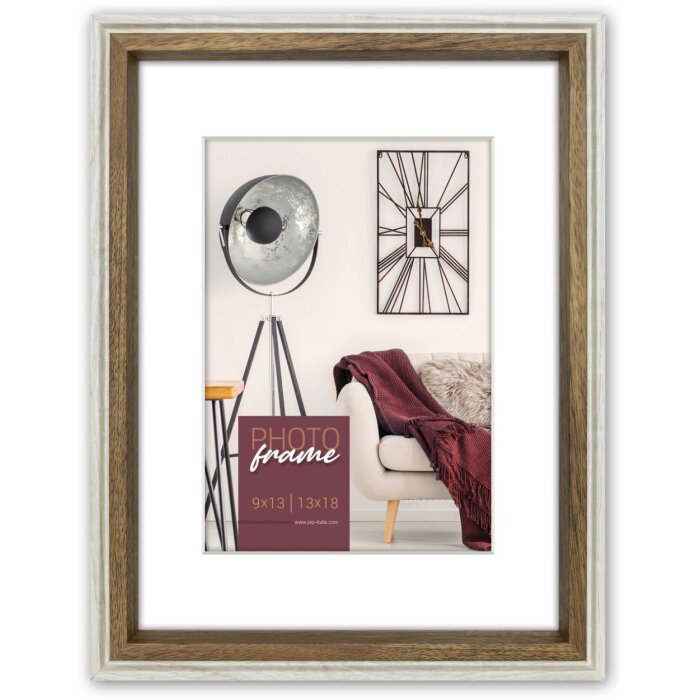 ZEP Marco Palmi blanco 18x24 cm con passepartout 13x18 cm