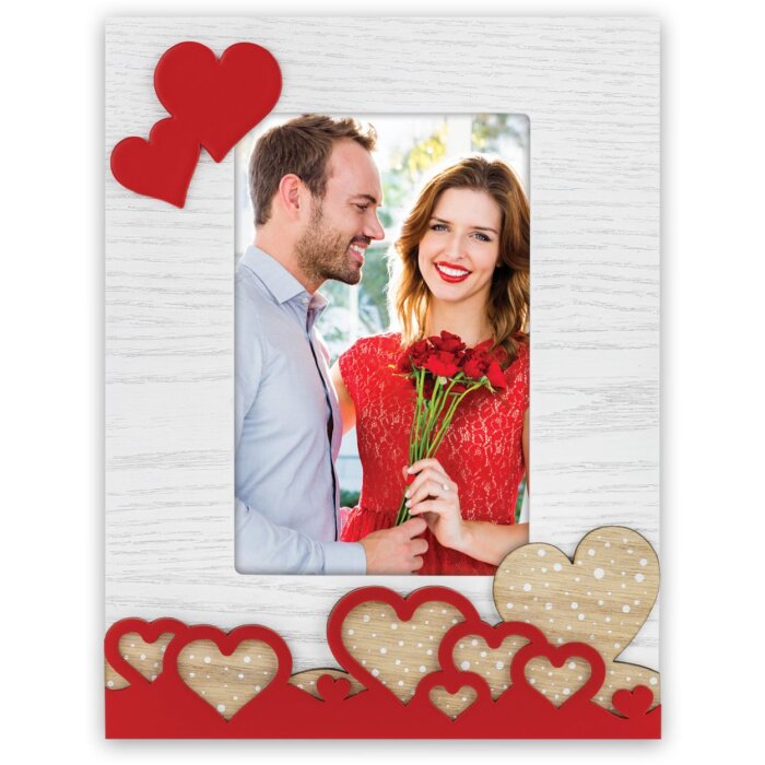ZEP Marco de madera Laila 10x15 cm Corazones