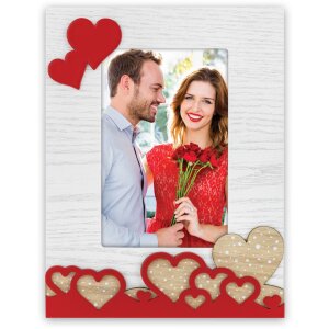 ZEP Marco de madera Laila 10x15 cm Corazones