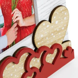 ZEP Marco de madera Laila 10x15 cm Corazones
