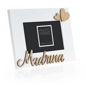 ZEP Marco de madera Madrina blanco 10x15 cm