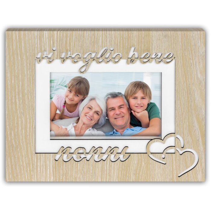 ZEP Marco de madera Blanca IT 10x15 cm Abuelos