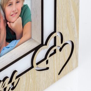 ZEP Marco de madera Blanca IT 10x15 cm Abuelos