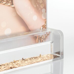 ZEP Marco de fotos con purpurina Wynn Glitter oro 10x15 cm