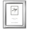 ZEP Marco de Retrato de Metal Asís Blanco 10x15 cm plata brillante