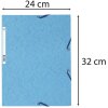 Carpeta Exacompta con banda elástica 3 solapas 400g Formato DIN A4