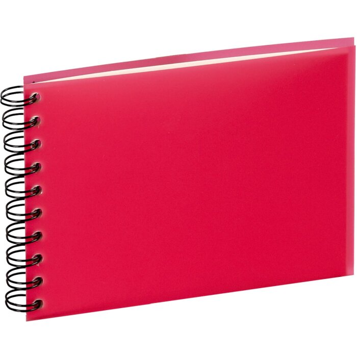 Álbum de espiral Panodia Rojo caramelo 13x19,5 cm 30 páginas color crema