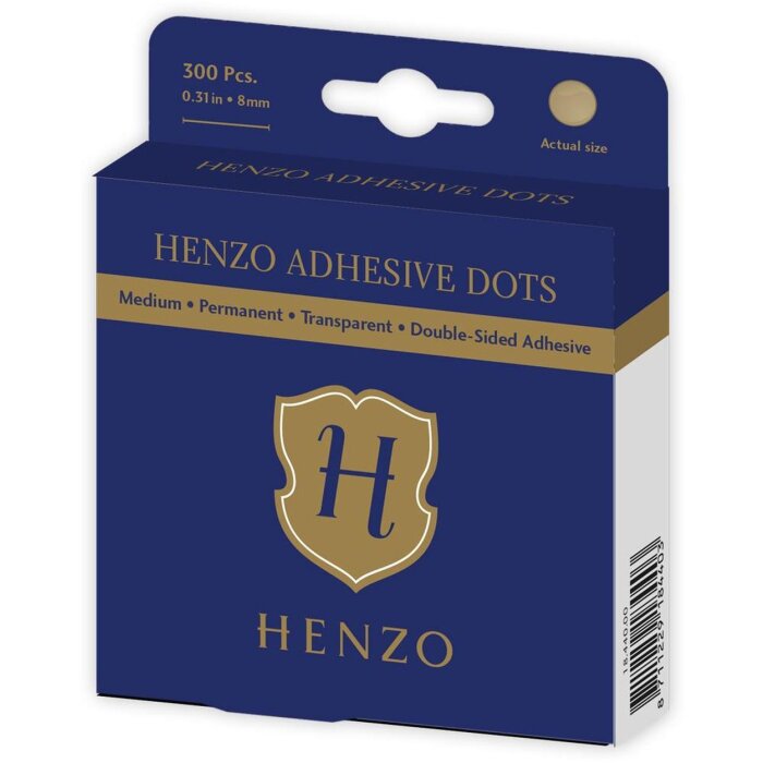Henzo puntos adhesivos 8mm adhesivo permanente 300 piezas