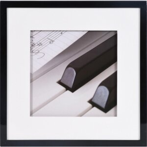 Henzo marco de madera Piano 40x40 cm negro con...
