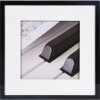 Henzo marco de madera Piano 40x40 cm negro con passe-partout 30x30 cm