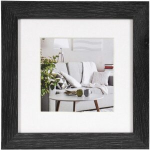 Henzo Marco Moderno 15x15 cm negro con passepartout 10x10 cm