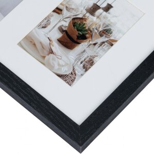 Henzo Galería de fotos Modern 20x40 cm negro 3 fotos 10x15 cm
