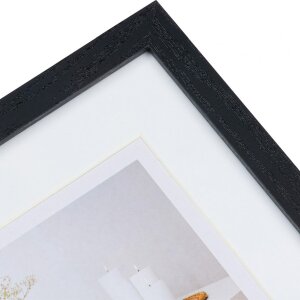 Galería de fotos Modern 20x60 cm negro 3 fotos 10x15 cm