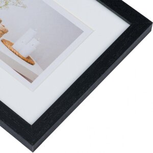 Galería de fotos Modern 20x60 cm negro 3 fotos 10x15 cm