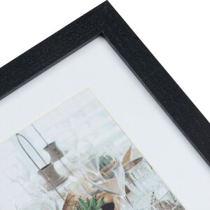 Galería de fotos Modern 23x50 cm negro 3 fotos 13x18 cm