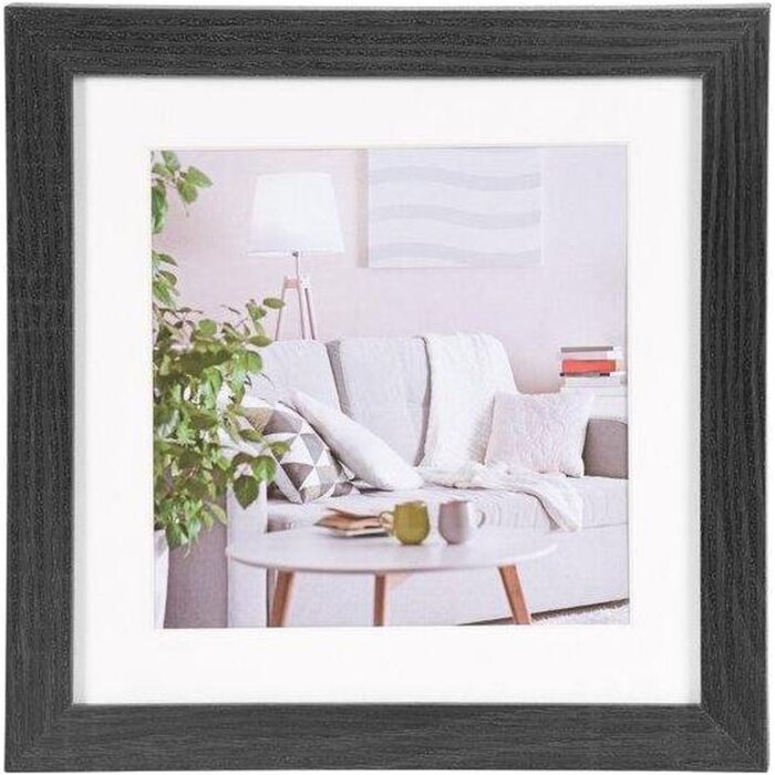 Henzo marco moderno 50x50 cm negro