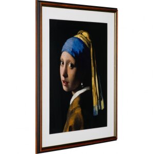 Henzo Marco de madera Verona 50x70 cm marrón oscuro con Passepartout 40x60 cm