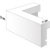 Marco de madera Viola 40x40 cm beige