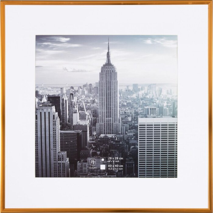 Henzo marco de aluminio Manhattan bronce 40x40 cm con passepartout 30x30 cm
