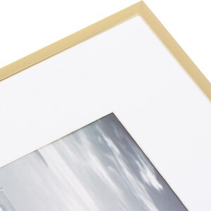 Marco de aluminio Henzo Manhattan oro 40x40 cm con passepartout 30x30 cm