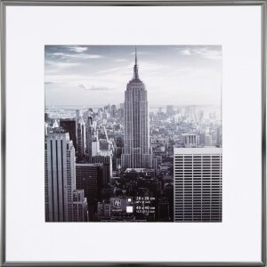 Marco de aluminio Henzo gris Manhattan 40x40 cm con...