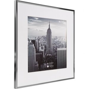 Marco de aluminio Henzo gris Manhattan 40x40 cm con Passepartout 30x30 cm