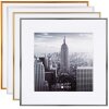 Marco de aluminio Henzo gris Manhattan 40x40 cm con Passepartout 30x30 cm