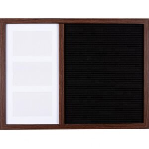 Henzo Letterboard 37,5x52,5 cm Marrón oscuro Letras de madera de alta calidad Emojis