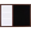 Henzo Letterboard 37,5x52,5 cm Marrón oscuro Letras de madera de alta calidad Emojis