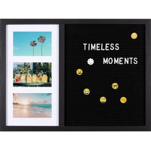 Henzo letterboard 37,5 x 52,5 cm negro con portafotos